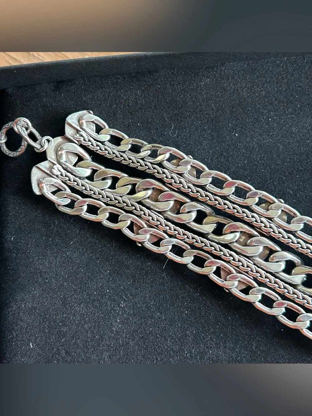 Brighton Fortino Chunky Triple Link Bracelet